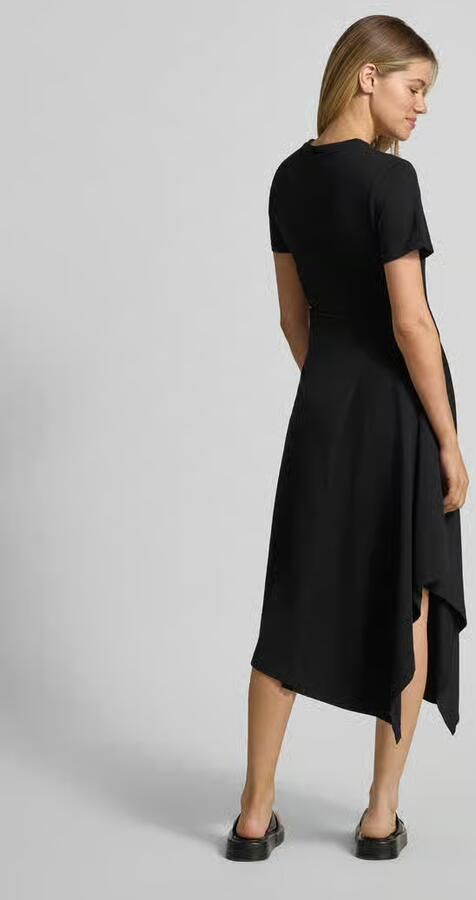 S.Oliver RED LABEL Getailleerde jersey jurk van katoenmix