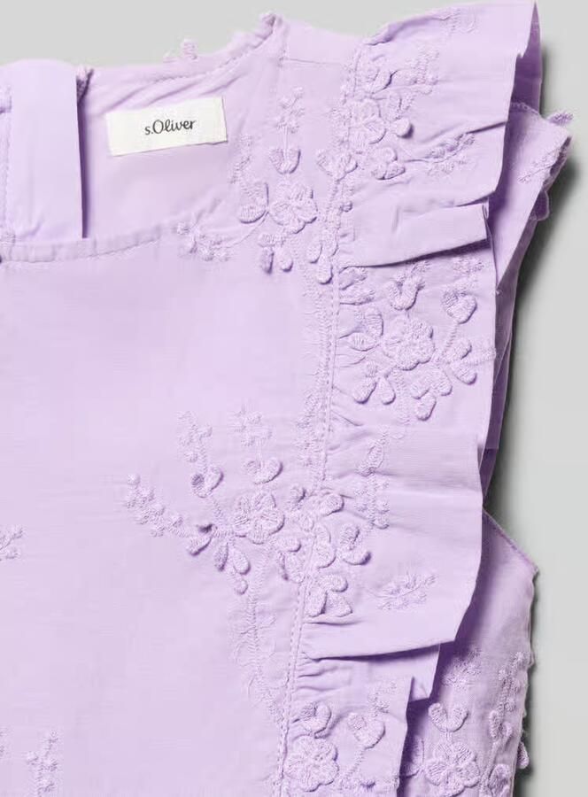 S.Oliver RED LABEL Getailleerde vrijetijdsjurk van puur katoen - Foto 2