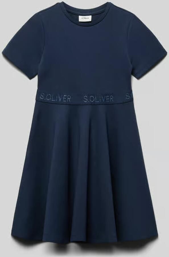 S.Oliver RED LABEL Getailleerde vrijetijdsjurk van viscosemix - Foto 5