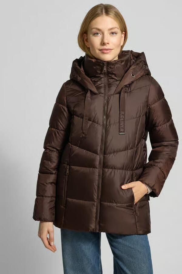 S.Oliver RED LABEL Gewatteerd regular fit jack met capuchon - Foto 3