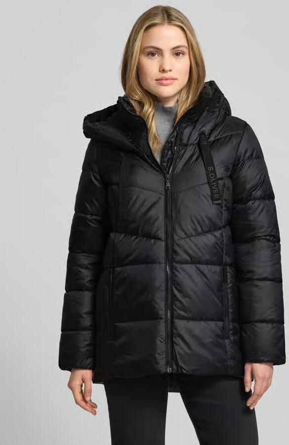 S.Oliver RED LABEL Gewatteerd regular fit jack met capuchon - Foto 2