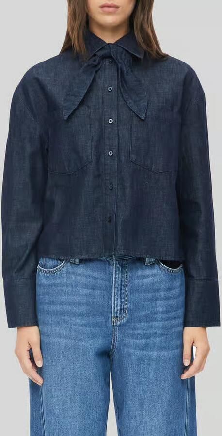 S.Oliver RED LABEL Kort blouse met lange mouwen van puur katoen - Foto 3
