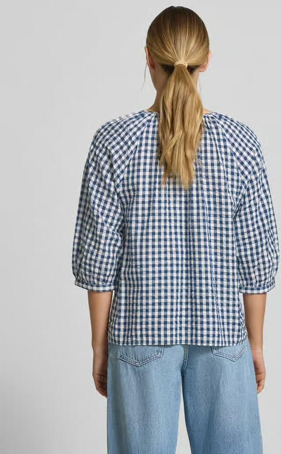 S.Oliver RED LABEL Loose fit 3 4-mouw blouse van puur katoen - Foto 2