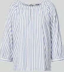 S.Oliver RED LABEL Relaxed fit blouse met korte mouwen van een mix van katoen en viscose - Foto 4