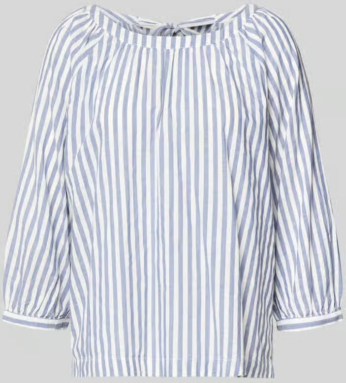 S.Oliver RED LABEL Relaxed fit blouse met korte mouwen van een mix van katoen en viscose