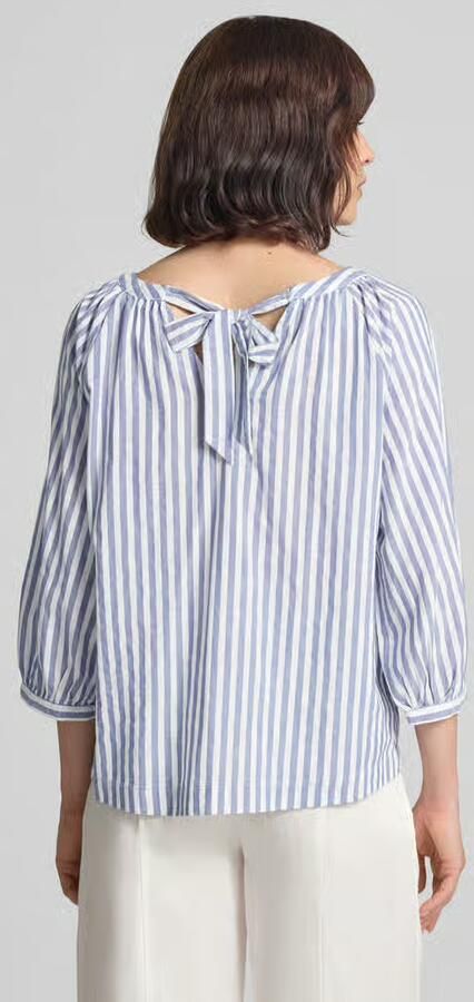 S.Oliver RED LABEL Relaxed fit blouse met korte mouwen van een mix van katoen en viscose - Foto 6
