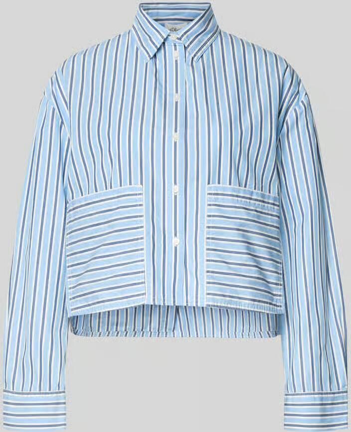 S.Oliver RED LABEL Loose fit Blouse met lange mouwen van puur katoen - Foto 2
