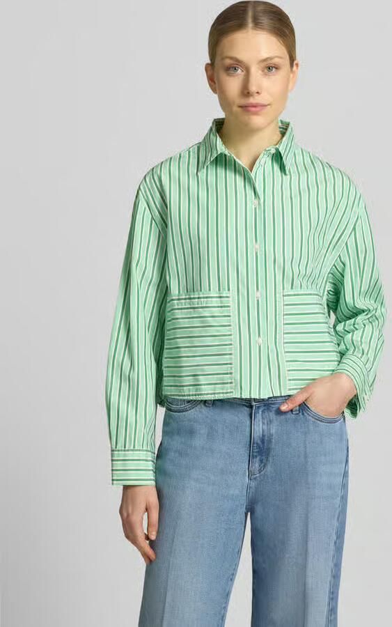 S.Oliver RED LABEL Loose fit Blouse met lange mouwen van puur katoen - Foto 3