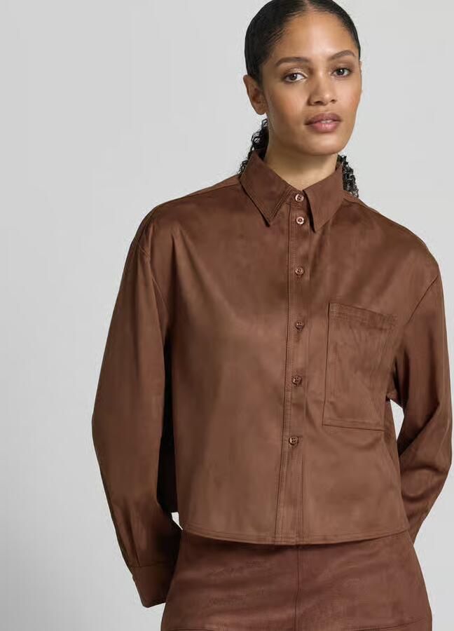 S.Oliver RED LABEL Loose fit overhemdblouse met borstzak