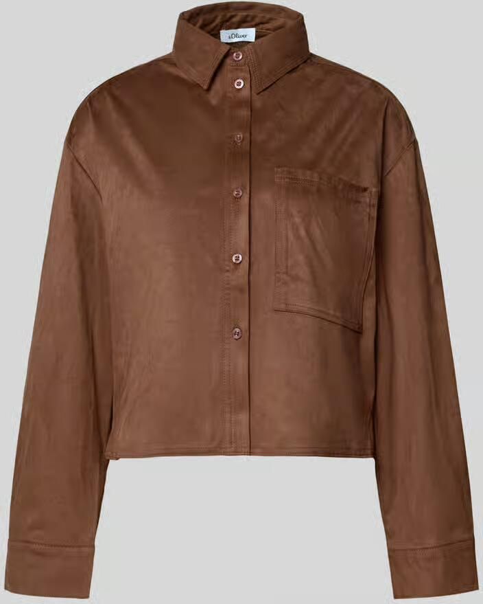 S.Oliver RED LABEL Loose fit overhemdblouse met borstzak - Foto 2