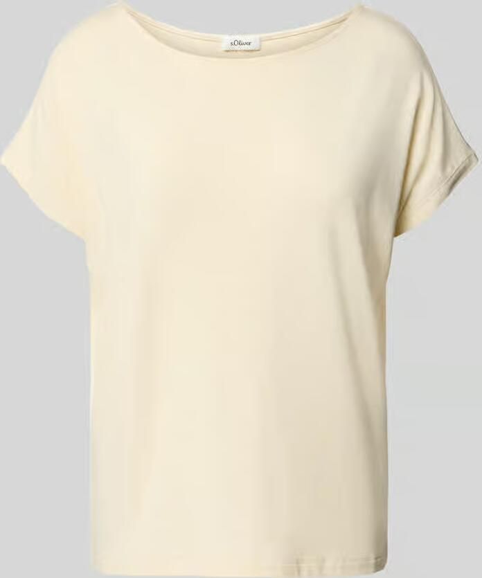 S.Oliver RED LABEL loose fit T-shirt van viscosemix - Foto 5