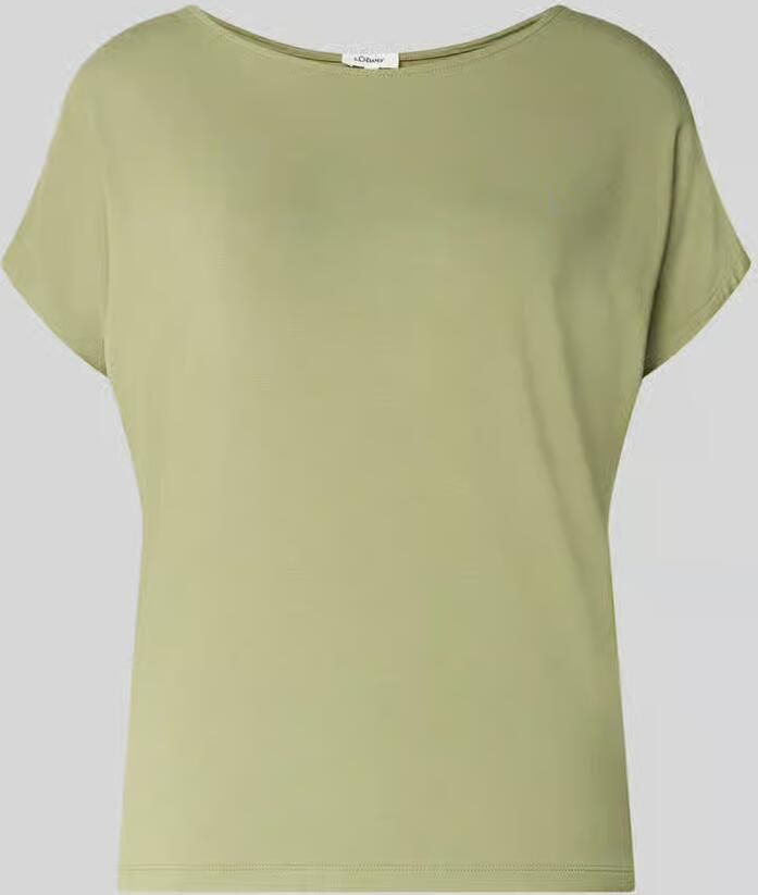 S.Oliver RED LABEL loose fit T-shirt van viscosemix - Foto 4