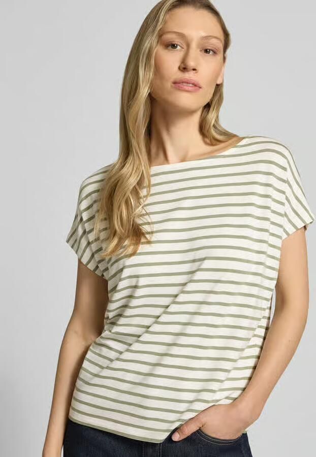 S.Oliver RED LABEL loose fit T-shirt van viscosemix - Foto 4