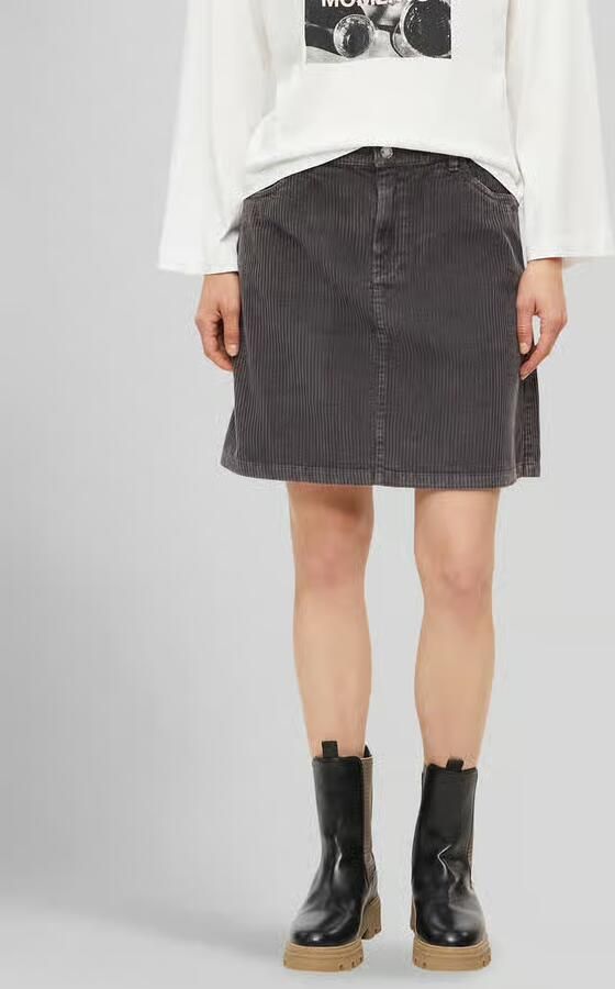 S.Oliver RED LABEL Mini-rok van puur katoen met ribcordstructuur - Foto 2