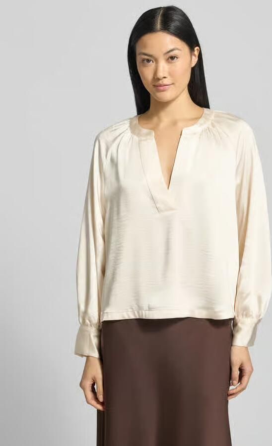 S.Oliver RED LABEL Oversized blousetop met cacharelplooi - Foto 4