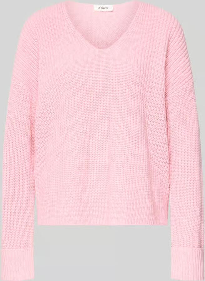 S.Oliver RED LABEL Oversized gebreide pullover van Katoenmix - Foto 4
