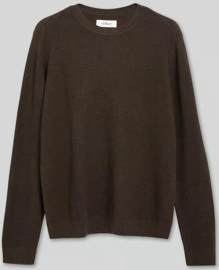 S.Oliver RED LABEL Pullover met structuurbrei-look van pure katoen - Foto 4