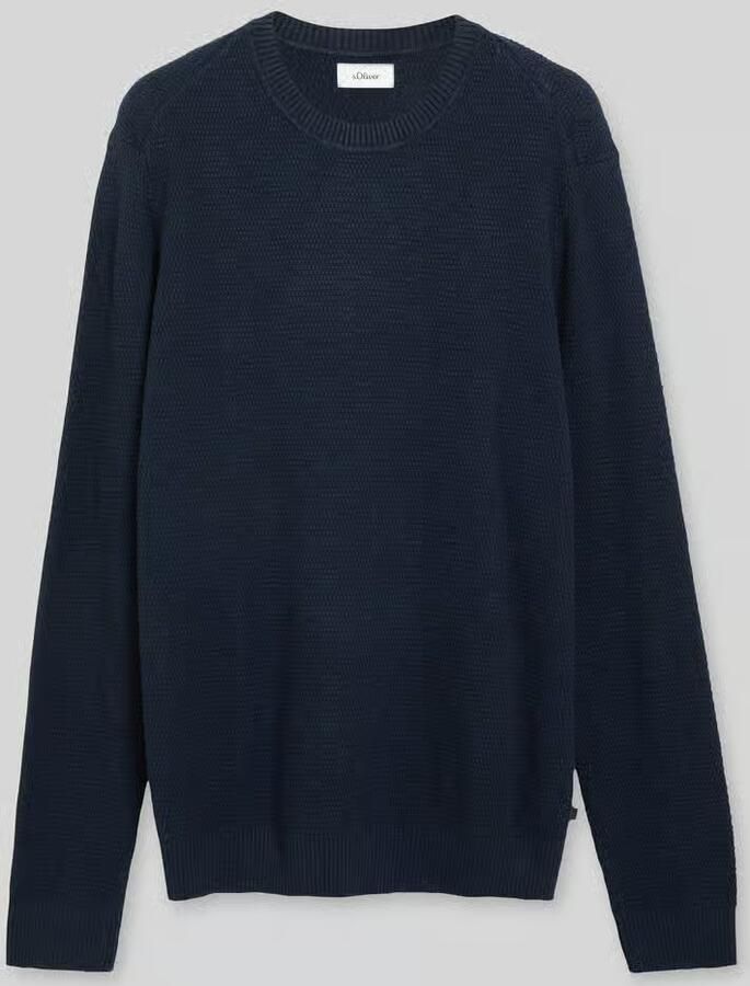 S.Oliver RED LABEL Pullover met structuurbrei-look van pure katoen - Foto 3