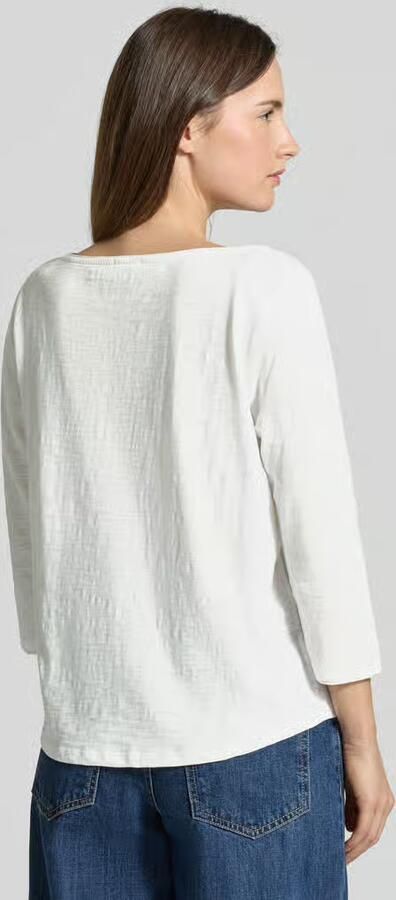 S.Oliver RED LABEL Relaxed fit T-shirt met 3 4-mouwen van puur katoen - Foto 7