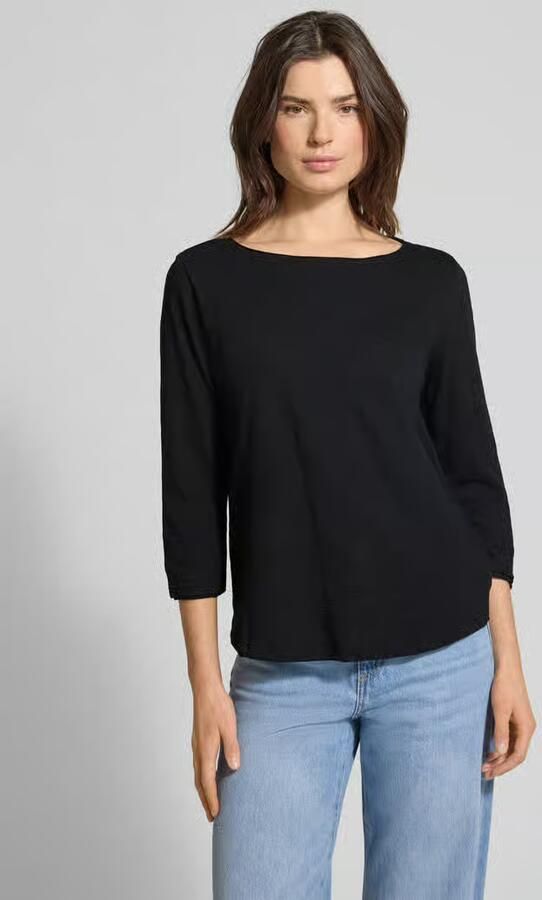 S.Oliver RED LABEL Relaxed fit T-shirt met 3 4-mouwen van puur katoen - Foto 7