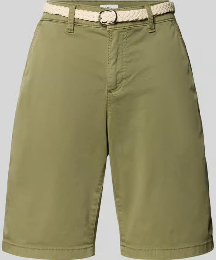 S.Oliver RED LABEL regular fit bermuda s van katoenmix - Foto 4