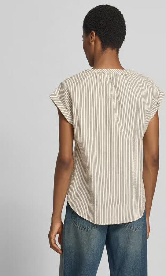 S.Oliver RED LABEL regular fit blouse met korte mouwen van puur katoen - Foto 4