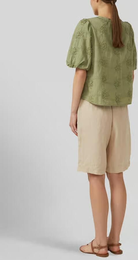 S.Oliver RED LABEL regular fit blouse met korte mouwen van puur katoen - Foto 3