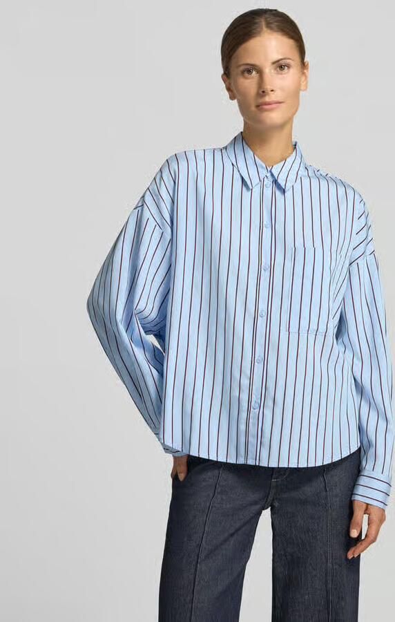 S.Oliver RED LABEL Regular fit blouse met lange mouwen met opgestikte borstzak - Foto 5