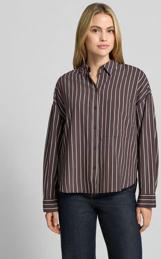 S.Oliver RED LABEL Regular fit blouse met lange mouwen met opgestikte borstzak - Foto 5