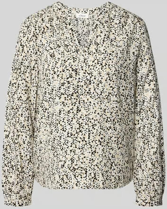 S.Oliver RED LABEL Regular fit blouse met lange mouwen van pure viscose - Foto 5
