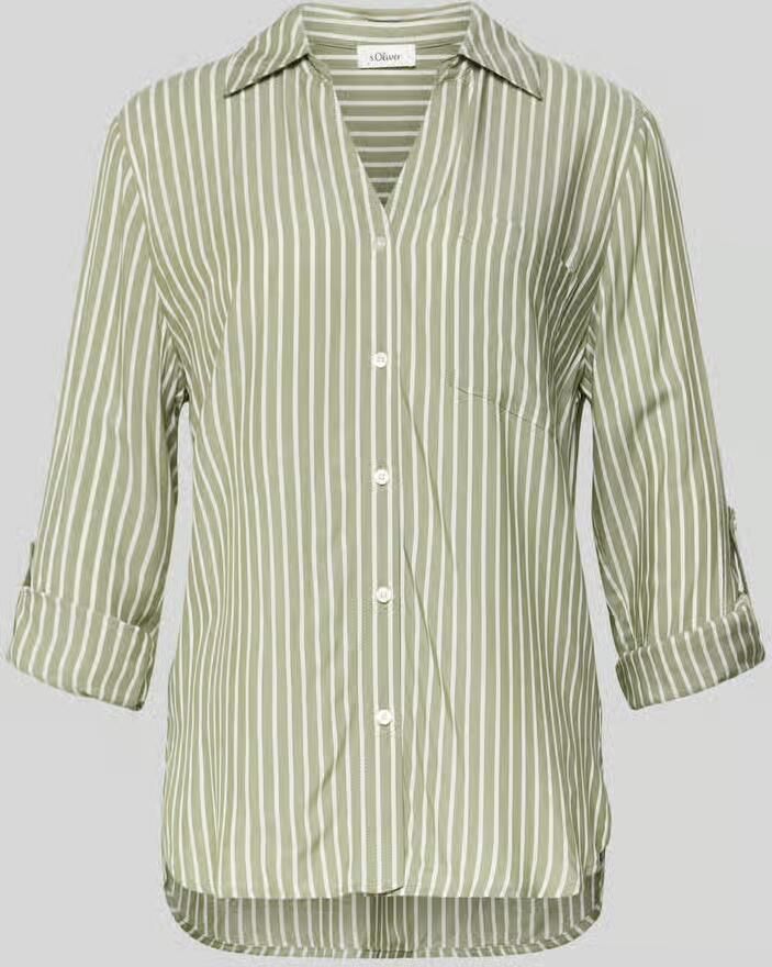 S.Oliver RED LABEL Regular fit blouse met lange mouwen van pure viscose - Foto 5