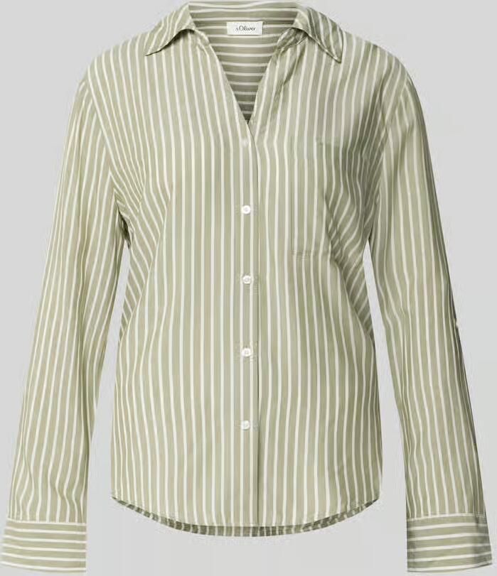 S.Oliver RED LABEL Regular fit blouse met lange mouwen van pure viscose - Foto 6