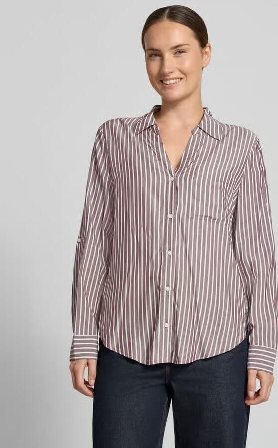S.Oliver RED LABEL Regular fit blouse met lange mouwen van pure viscose - Foto 2