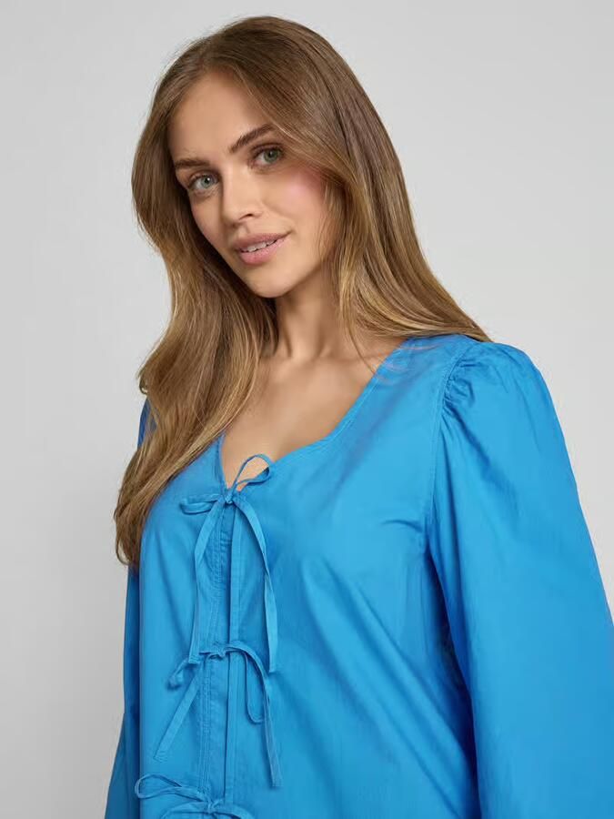S.Oliver RED LABEL Regular fit blouse met lange mouwen van puur katoen