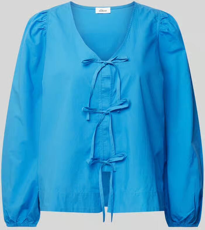 S.Oliver RED LABEL Regular fit blouse met lange mouwen van puur katoen - Foto 2