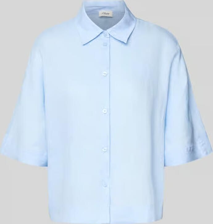 S.Oliver RED LABEL Regular fit blouse van puur linnen - Foto 4