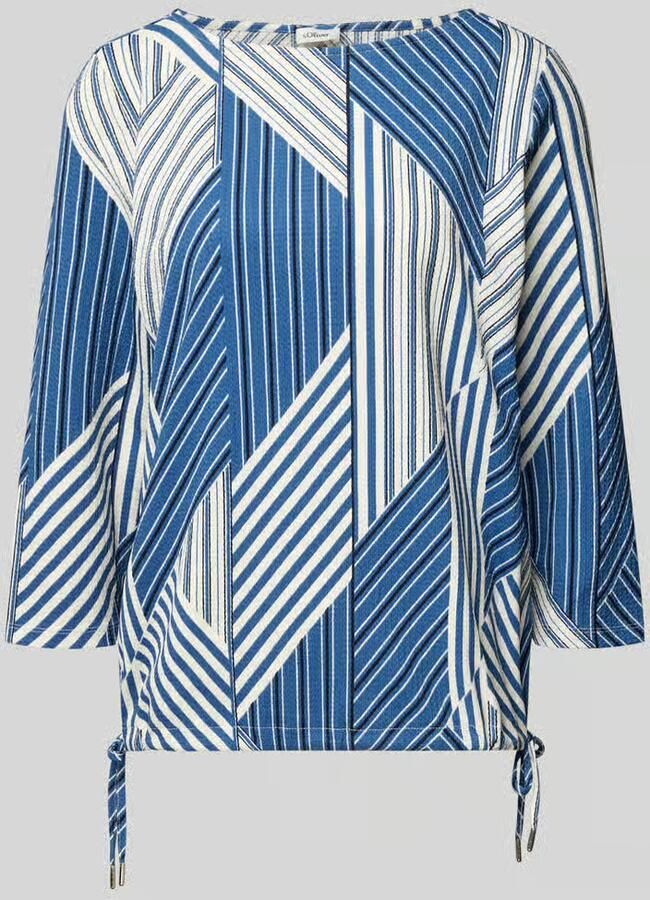 S.Oliver RED LABEL Regular fit blousetop met all-over motief - Foto 2