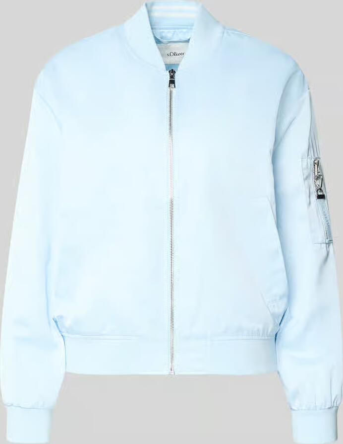 S.Oliver RED LABEL regular fit bomberjack met collegekraag - Foto 2