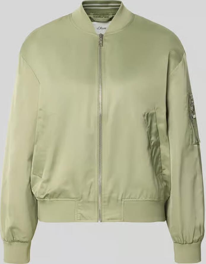 S.Oliver RED LABEL regular fit bomberjack met collegekraag - Foto 2