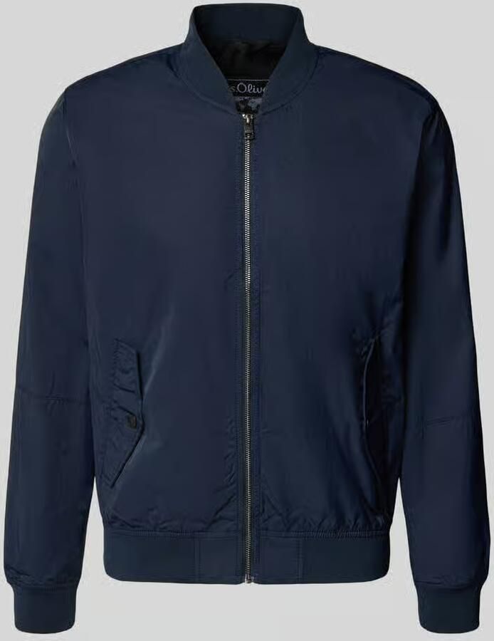 S.Oliver RED LABEL regular fit bomberjack met opstaande kraag - Foto 4