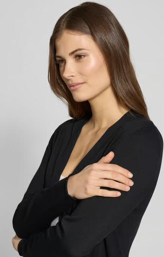 S.Oliver RED LABEL Regular fit cardigan van een mix van katoen en viscose - Foto 2