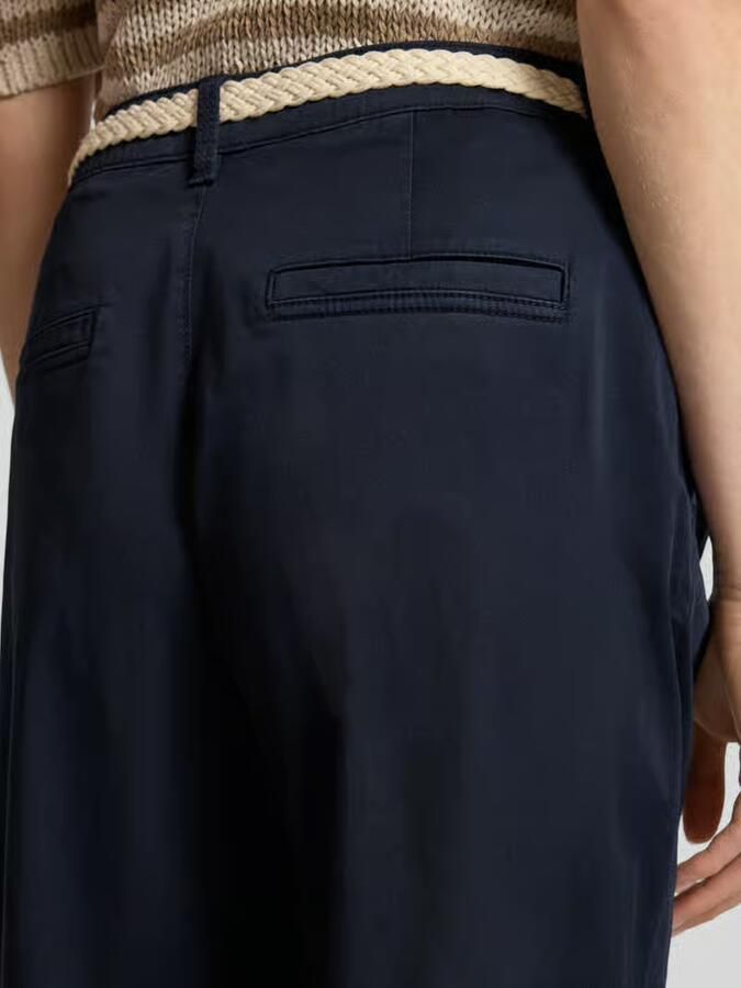 S.Oliver tapered regular waist casual broek marineblauw - Foto 4