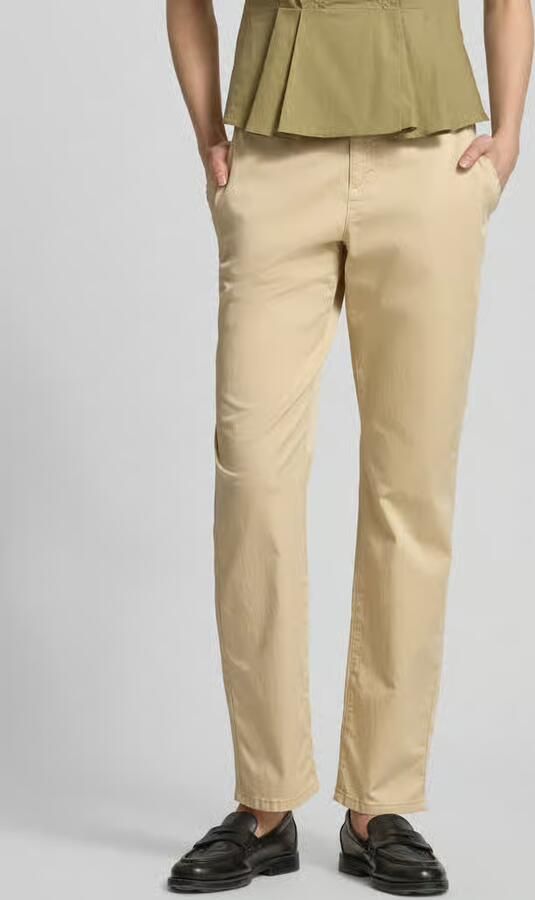 S.Oliver tapered regular waist casual broek beige - Foto 6