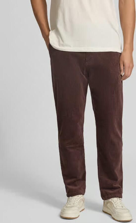 S.Oliver RED LABEL Regular fit corduroy broek met trekkoord bij de taille - Foto 3