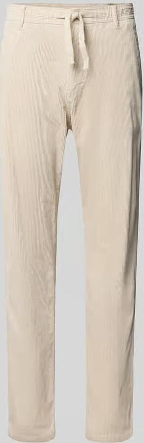S.Oliver RED LABEL Regular fit corduroy broek met trekkoord bij de taille - Foto 2