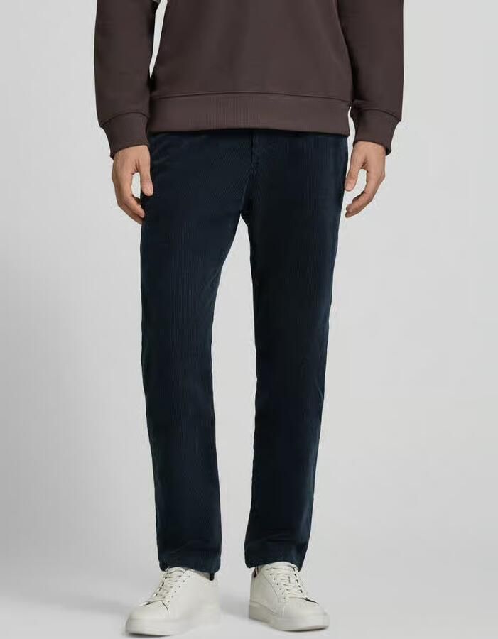 S.Oliver RED LABEL Regular fit corduroy broek met trekkoord bij de taille - Foto 3