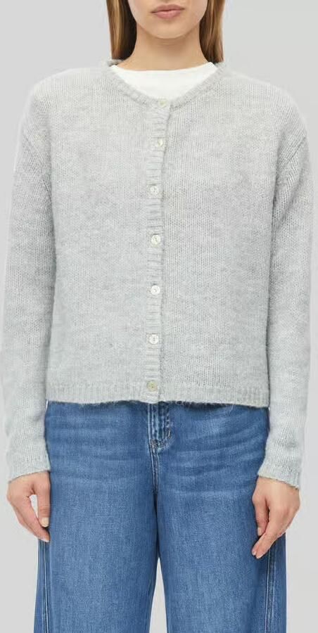 S.Oliver RED LABEL Regular fit gebreid jack van alpaca met ronde hals - Foto 6