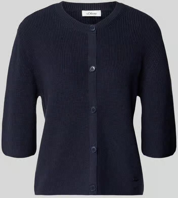 S.Oliver RED LABEL regular fit gebreid jack van katoenmix - Foto 2