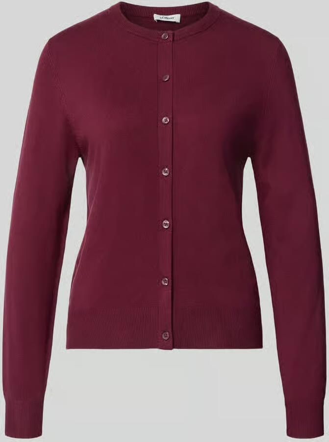 S.Oliver RED LABEL Regular fit gebreid jack van viscosemix - Foto 3