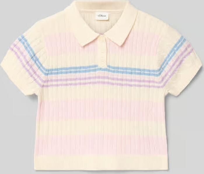 S.Oliver RED LABEL regular fit gebreid shirt van katoenmix - Foto 5